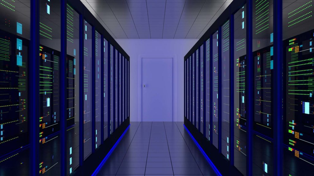 Inneres eines Colocation Data Center