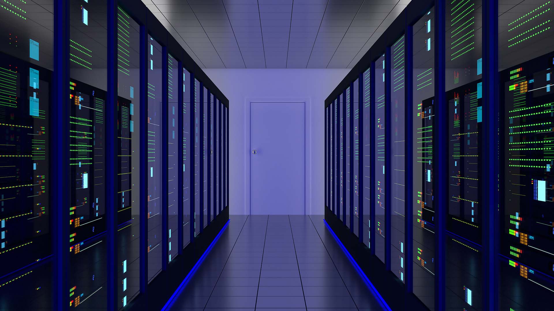 Inneres eines Colocation Data Center